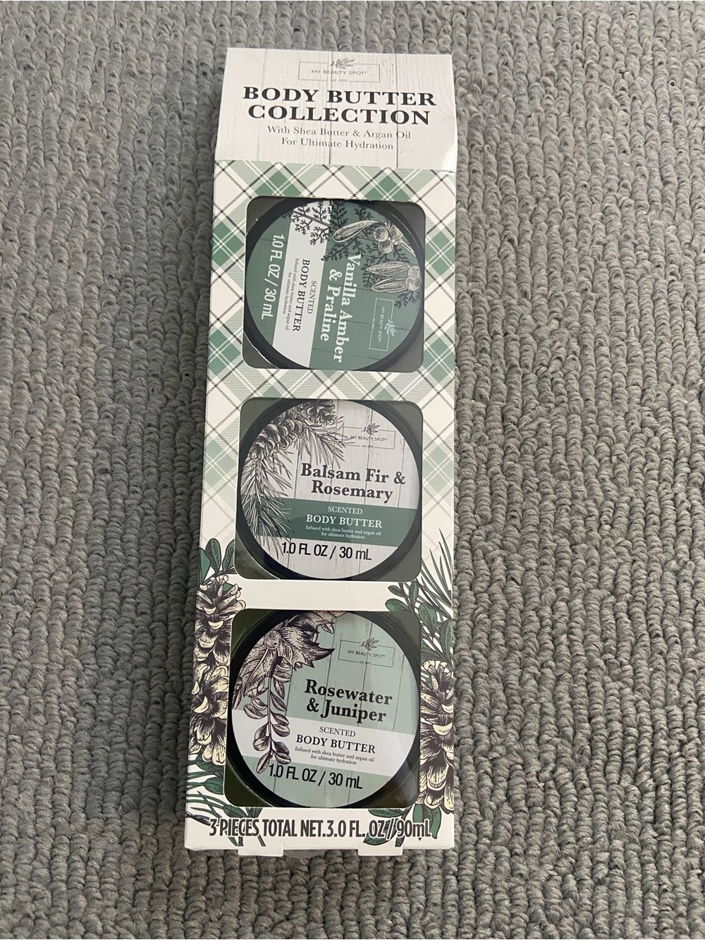 Body Butter Collection Set with Shea Butter & Argan Oil for Ultimate Hydration